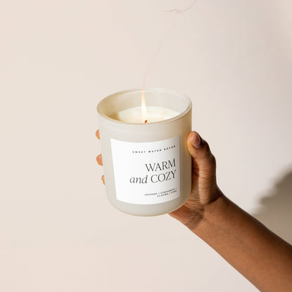 Warm and Cozy 15 oz Soy Candle Matte