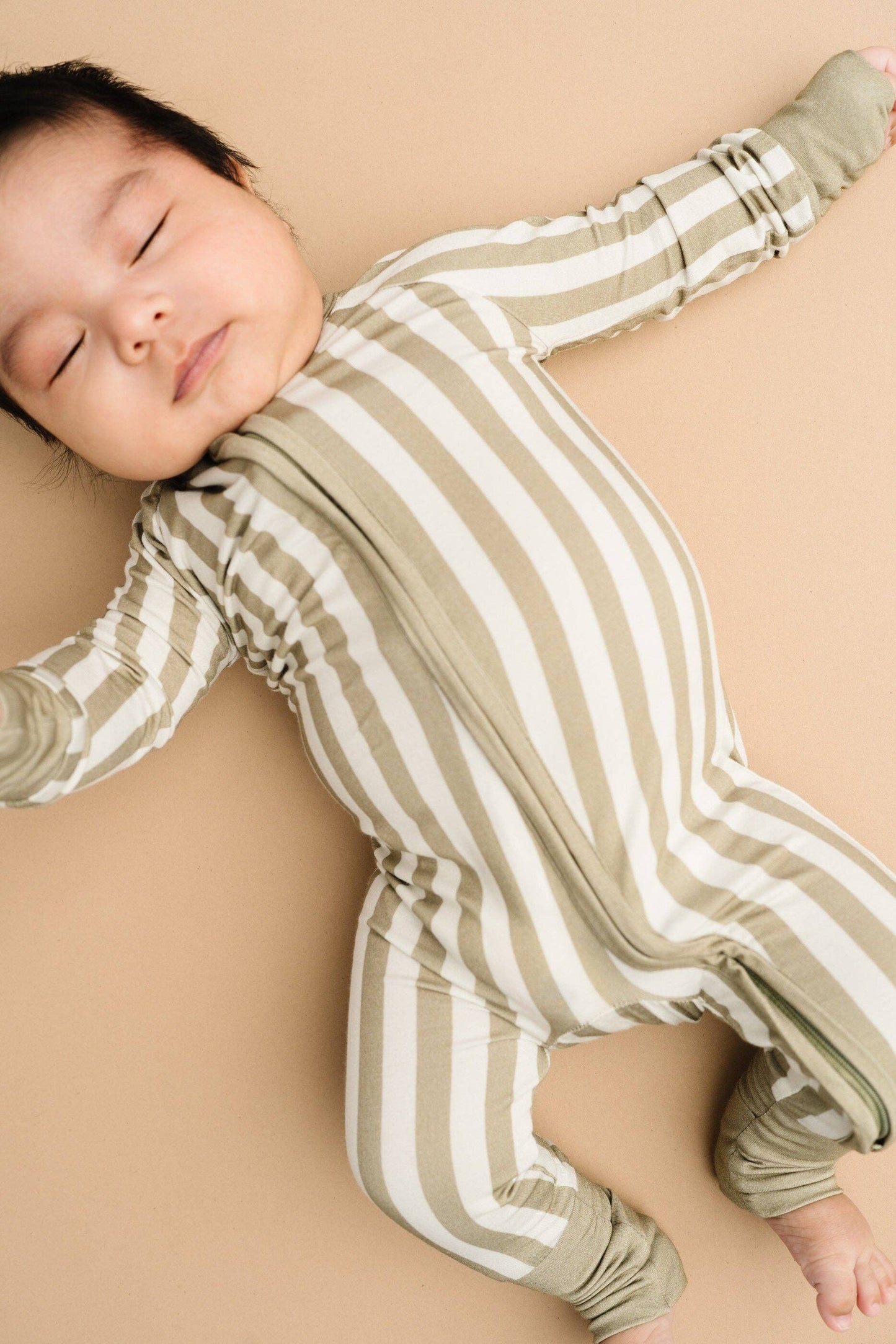 Olive Stripe Bamboo Sleeper