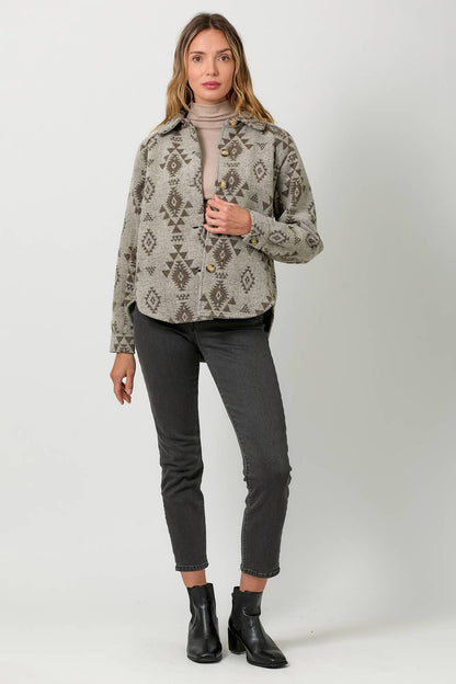 Aztec Button Down Shacket