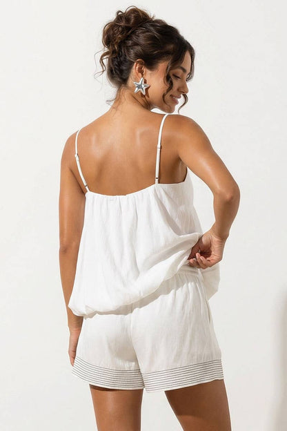 Billowy Top With Bubble Hem