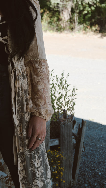 Embroidered Maxi Kimono