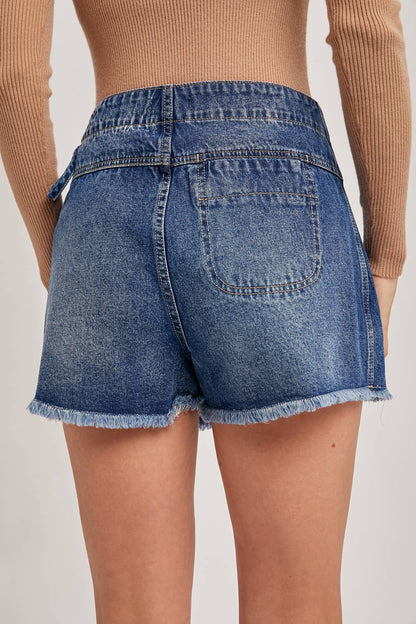 Denim Wrap Skort