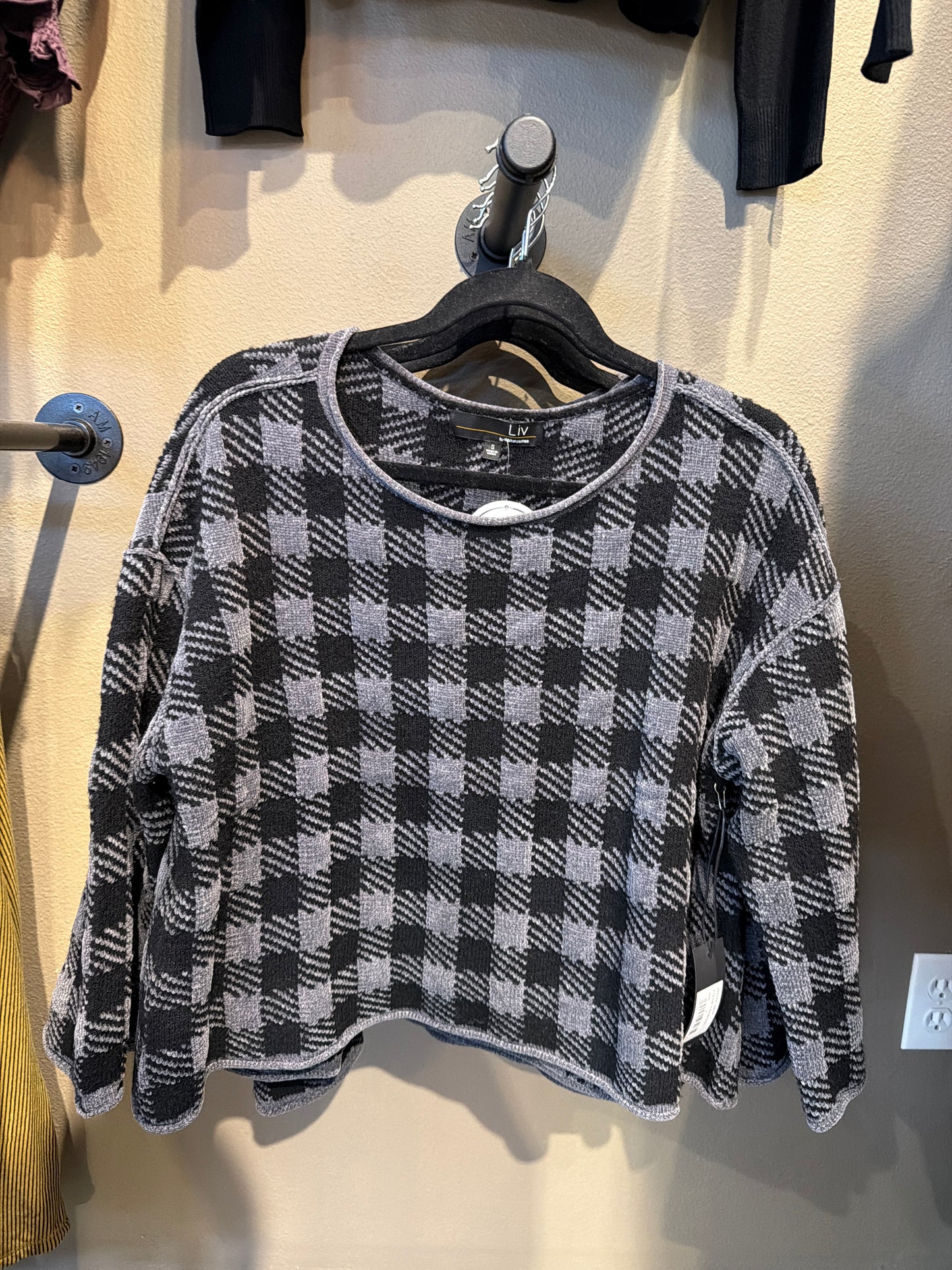 Chenille Check Topper