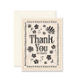 Mosaic Floral Thank You Greeting Card