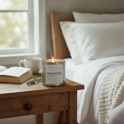 Mountainside Wood Wick Candle, Rustic Farmhouse Decor