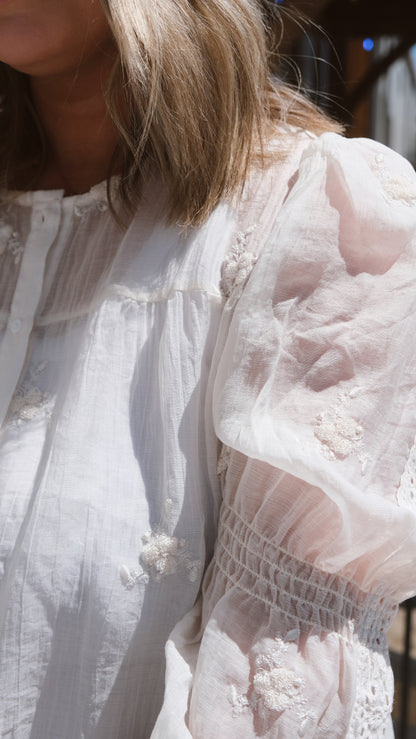 Anna Lisa Cream Blouse