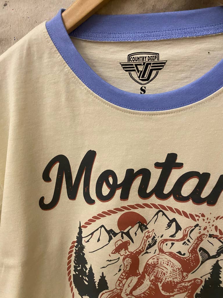 Montana Big Sky Country Crop Tee