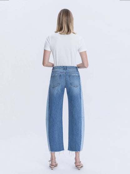 Two Tone Barrel Style Jean