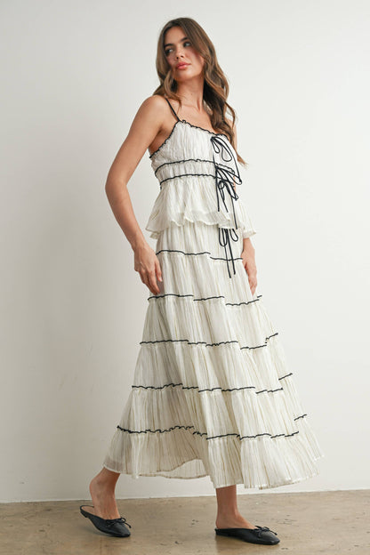 Tiered Ruffled Flowy Top