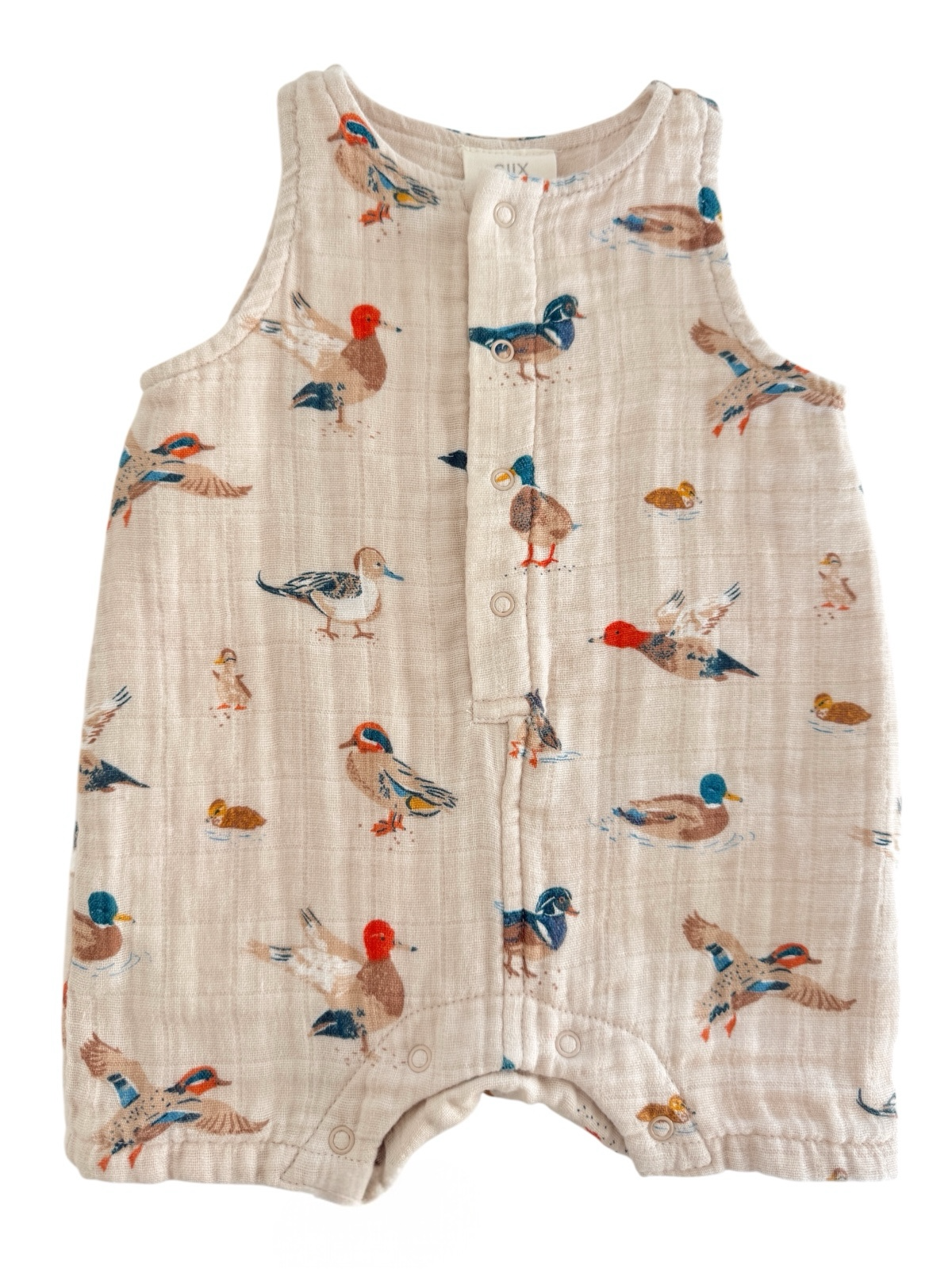 Ducks / Muslin Shortie Romper