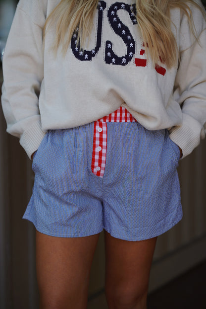 Red White & Blue Boxer Short