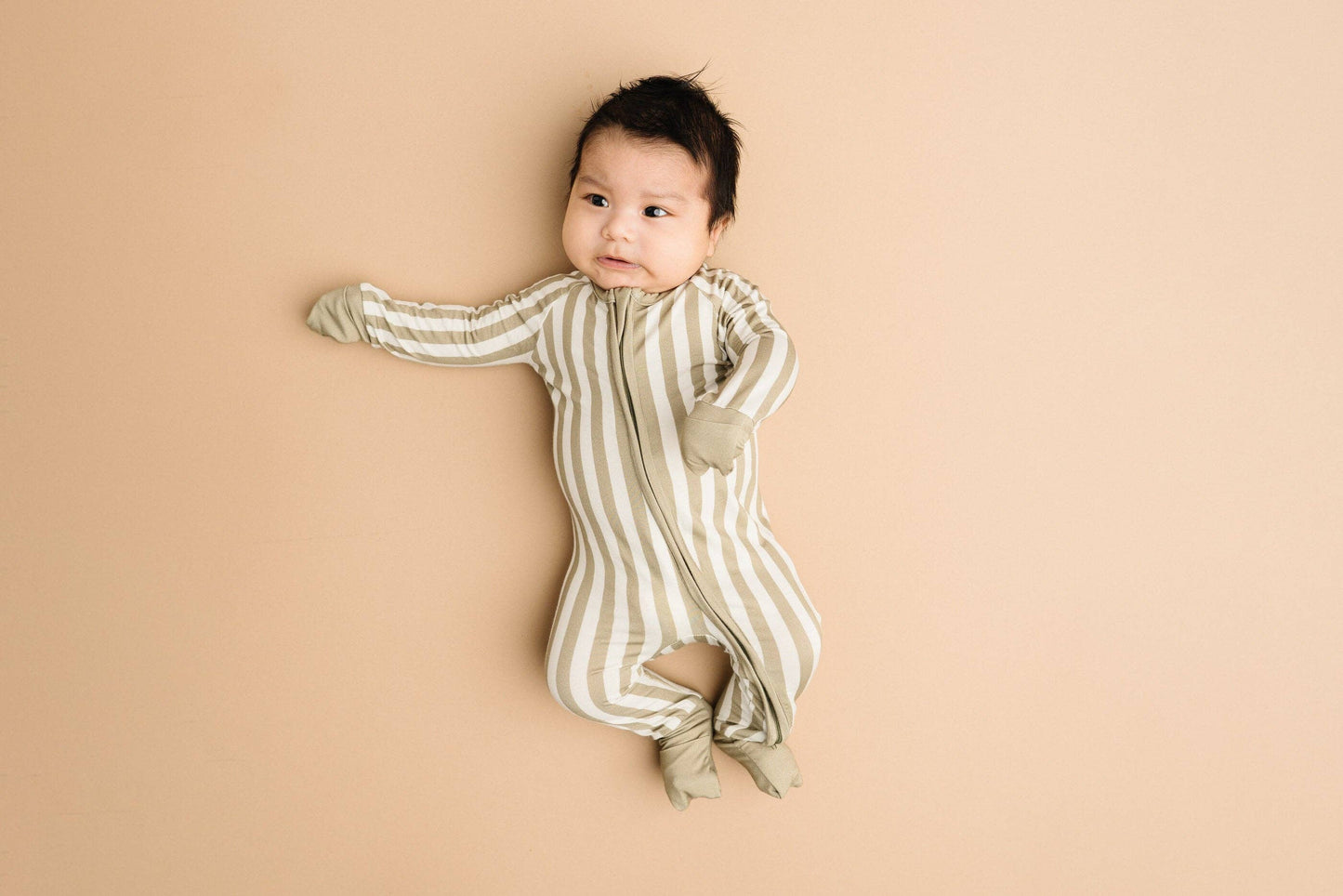 Olive Stripe Bamboo Sleeper