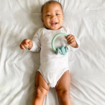 Rattle™ Silicone Teether Rattles Cow