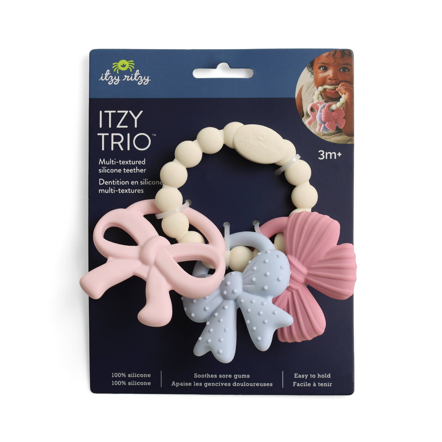Itzy Trio Bow Teether