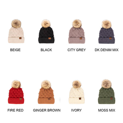 CC Crafted Pom Beanie