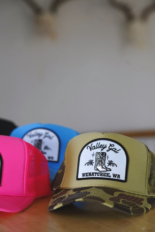 Valley Gal Wenatchee Trucker Hat Green Camo