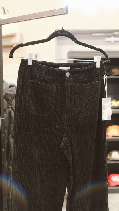 Stretch Cord Ankle Pant Black