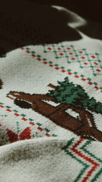 Christmas Tree Car Sweater