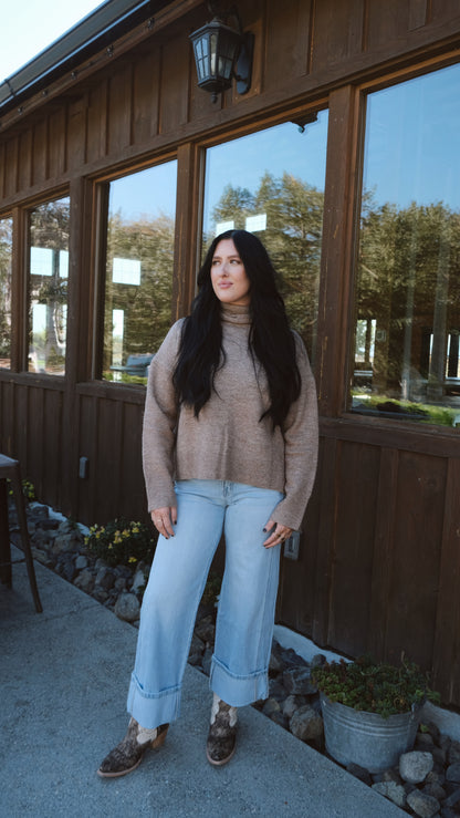 TURTLE NECK LONG SLEEVE SWEATER