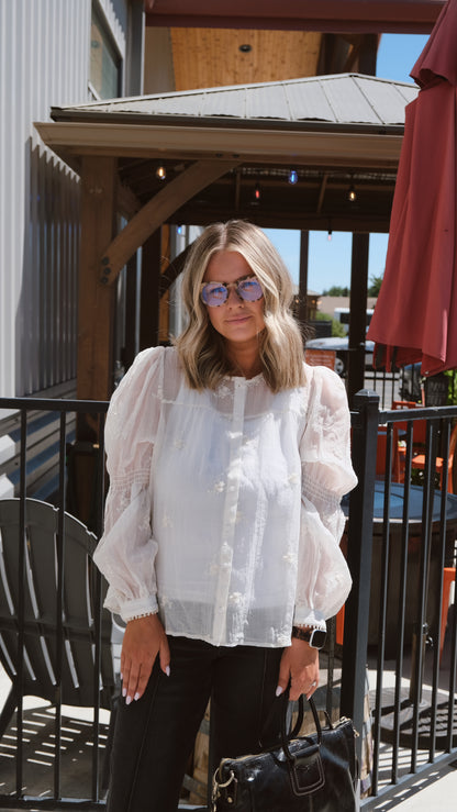 Anna Lisa Cream Blouse