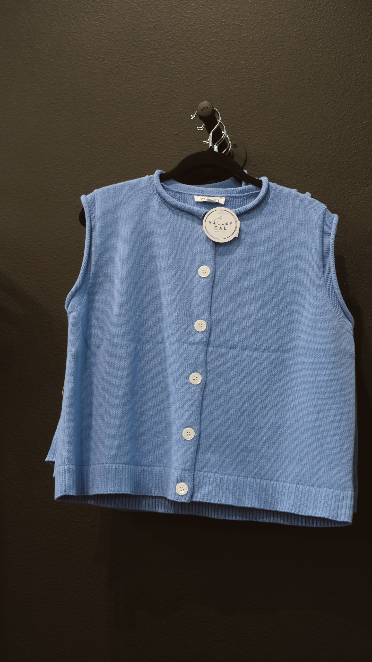 Sleeveless Sweater Seabreeze