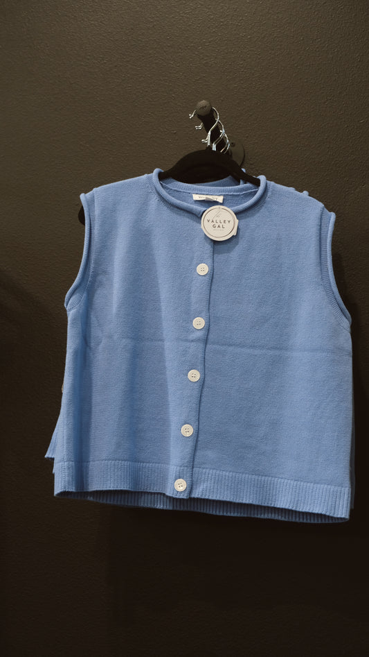 Sleeveless Sweater Seabreeze