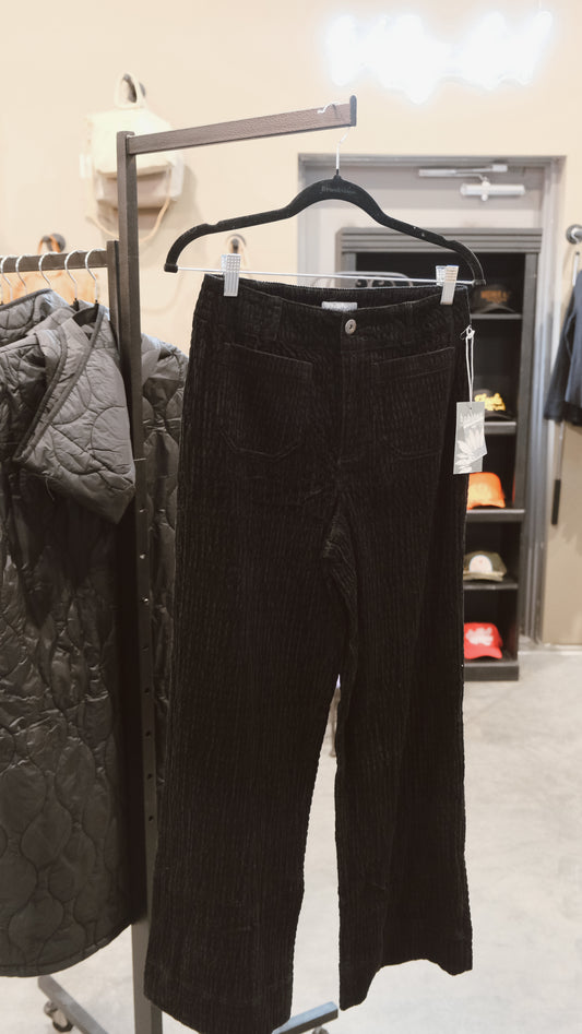Stretch Cord Ankle Pant Black