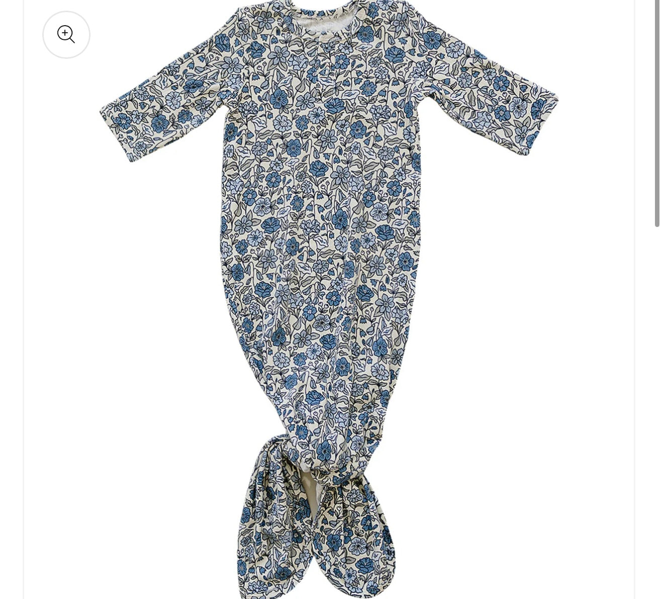 Bluebell Pointelle Bamboo Knot Gown