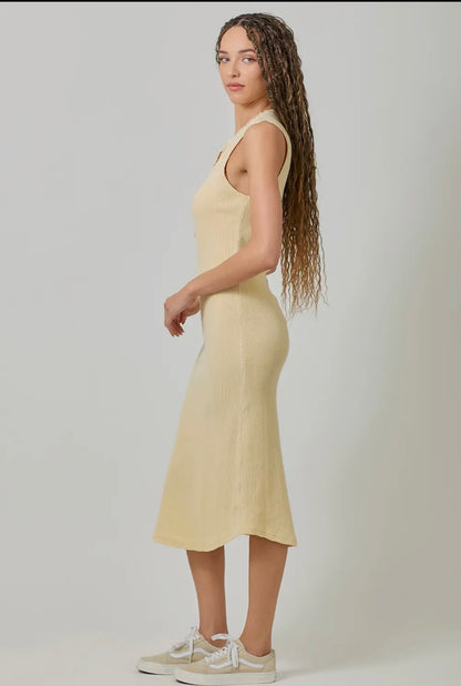 Washed Thermal Sleeveless Dress