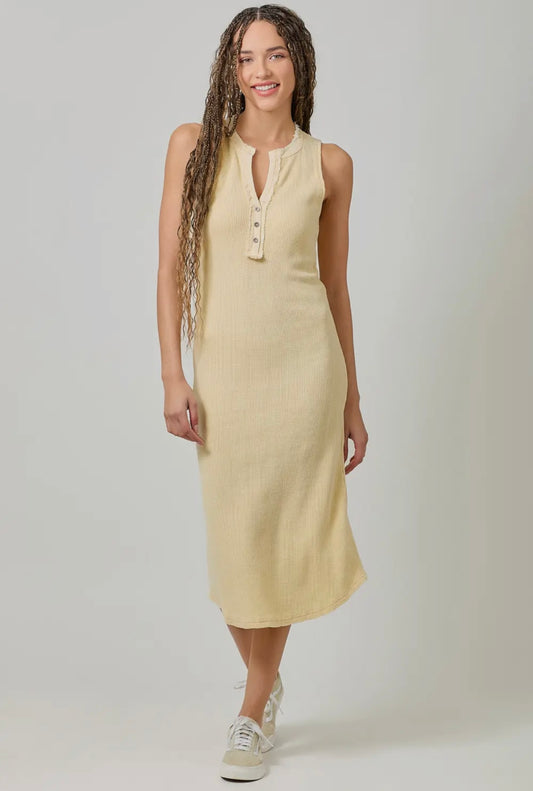 Washed Thermal Sleeveless Dress