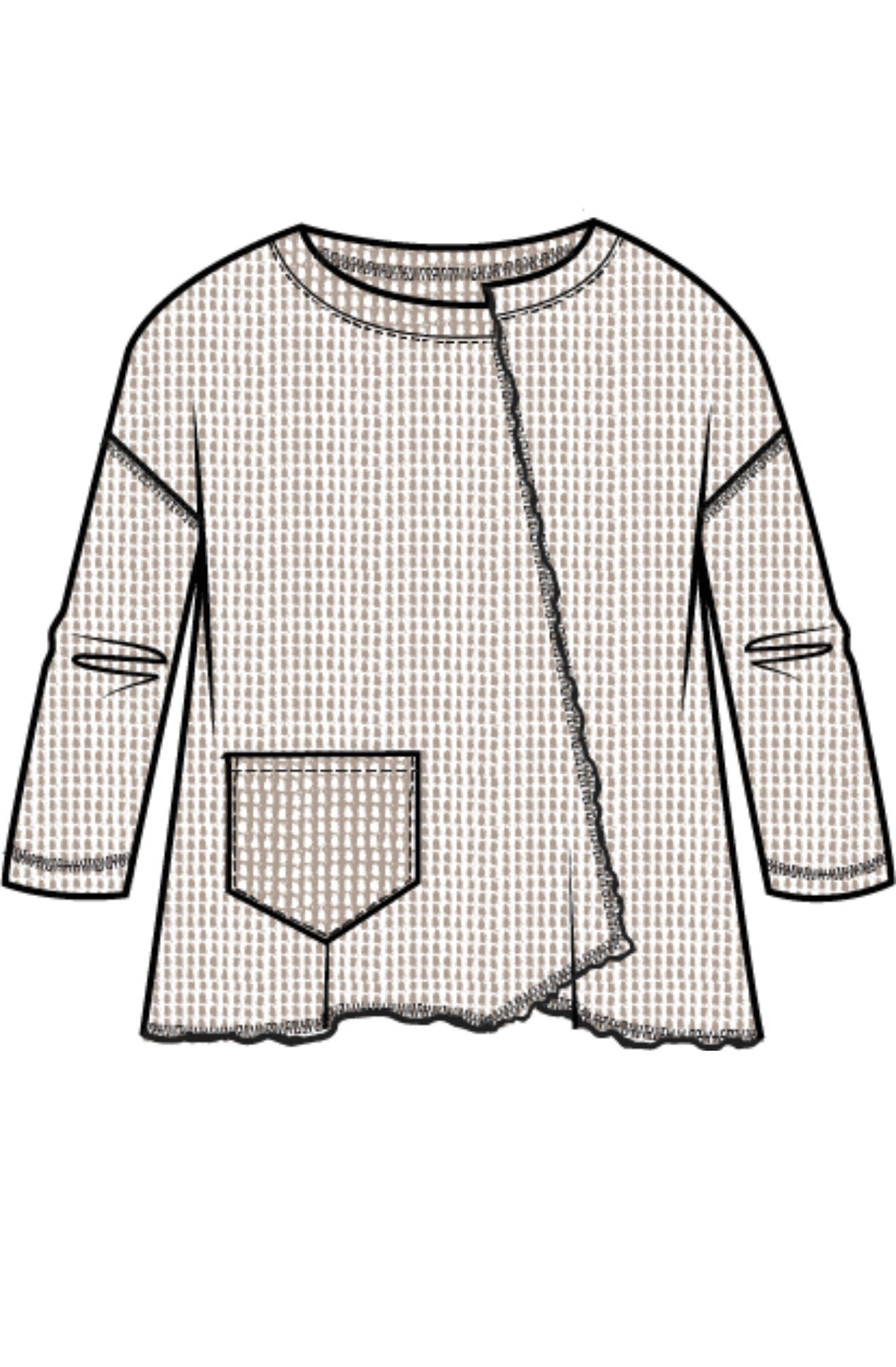 Opposites Attract Inside Out Pullover
