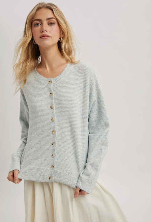 Striped Faded Blue Sweater
