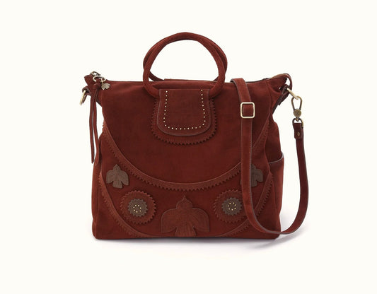 Large Sheila Chocolate Suede