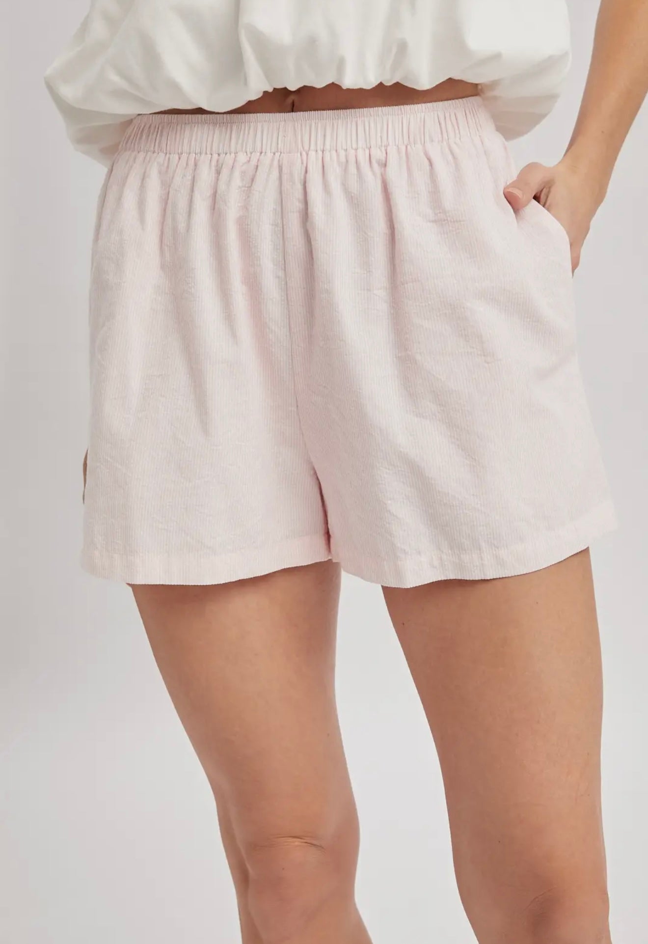Striped Shorts Pink