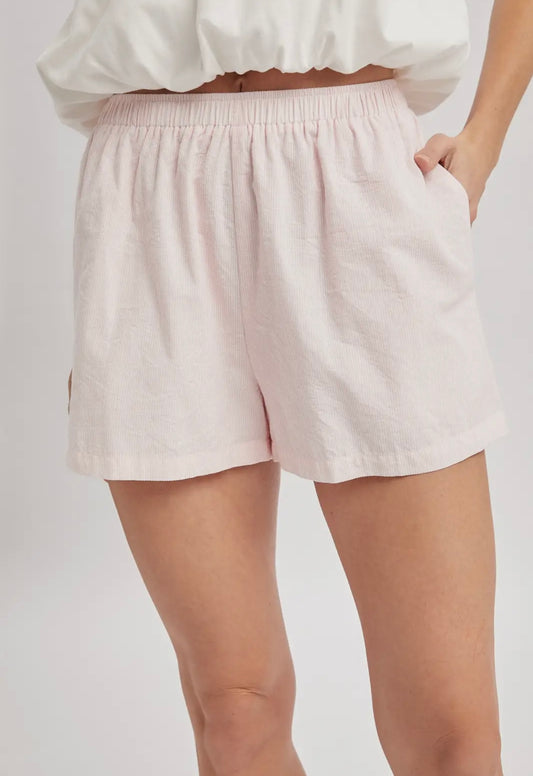 Striped Shorts Pink