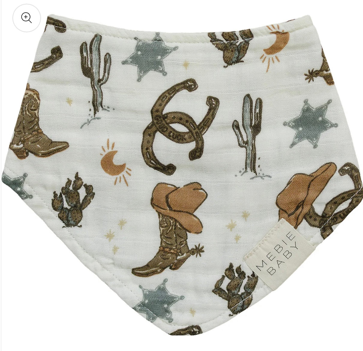 Outlaw Cowboy Classic Muslin Bib