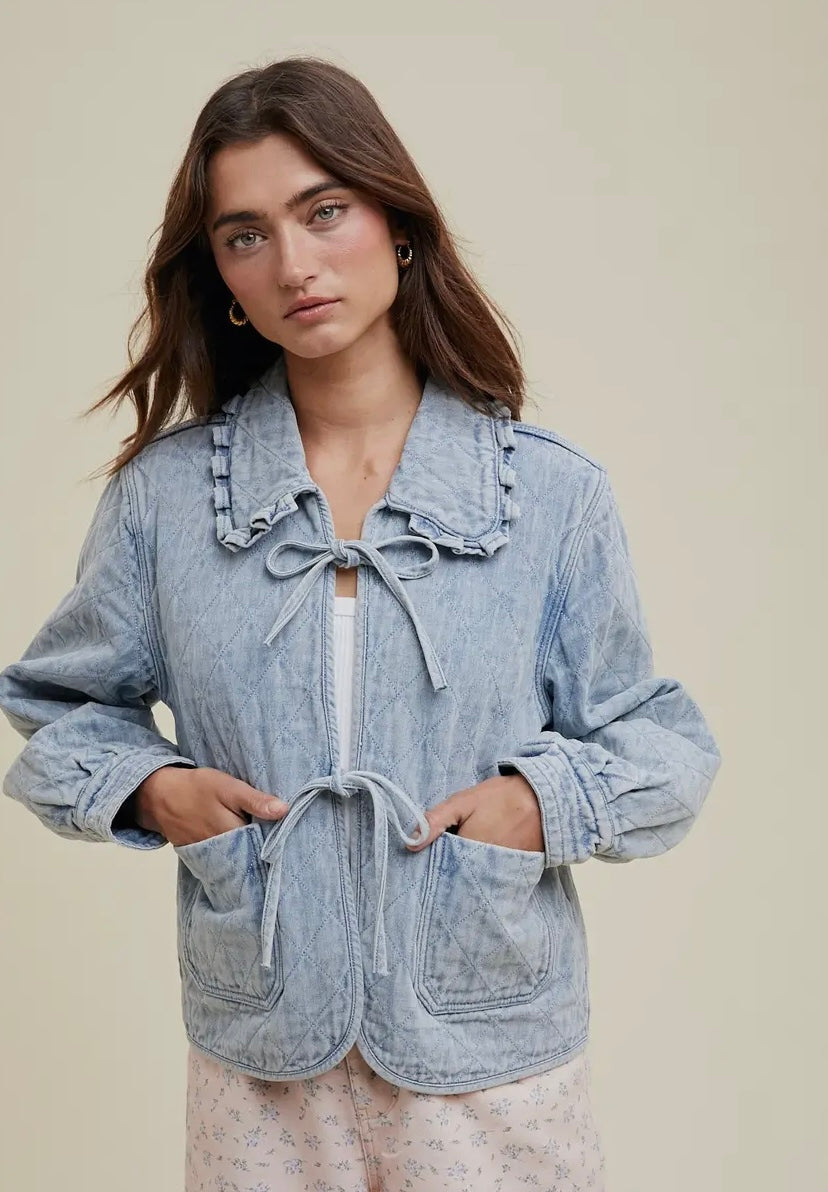 Denim Tie Jacket