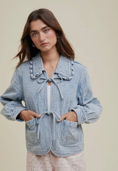 Denim Tie Jacket