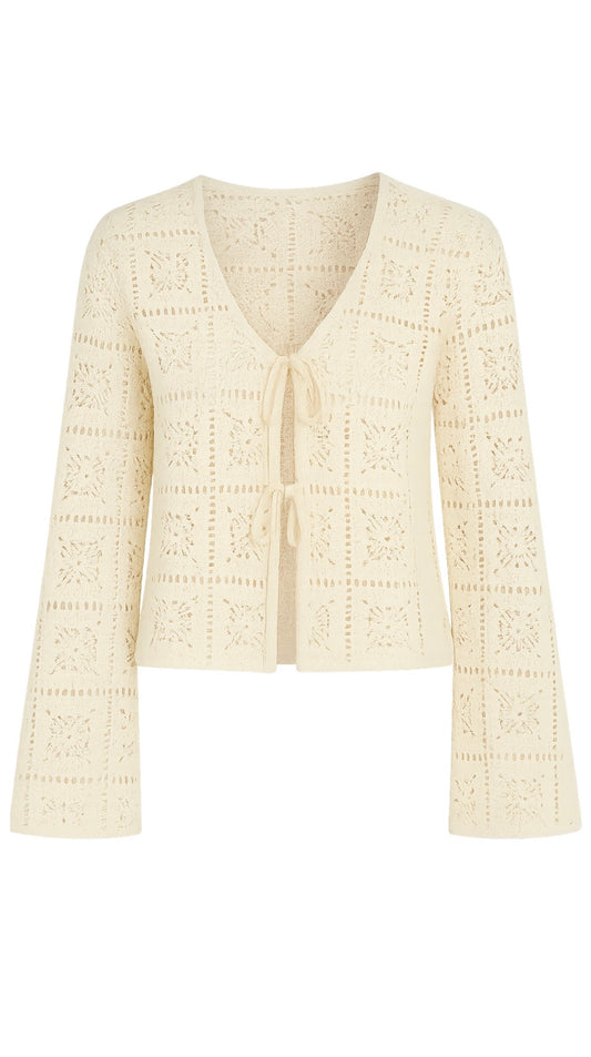 Vintage Cream Daisy Sweater