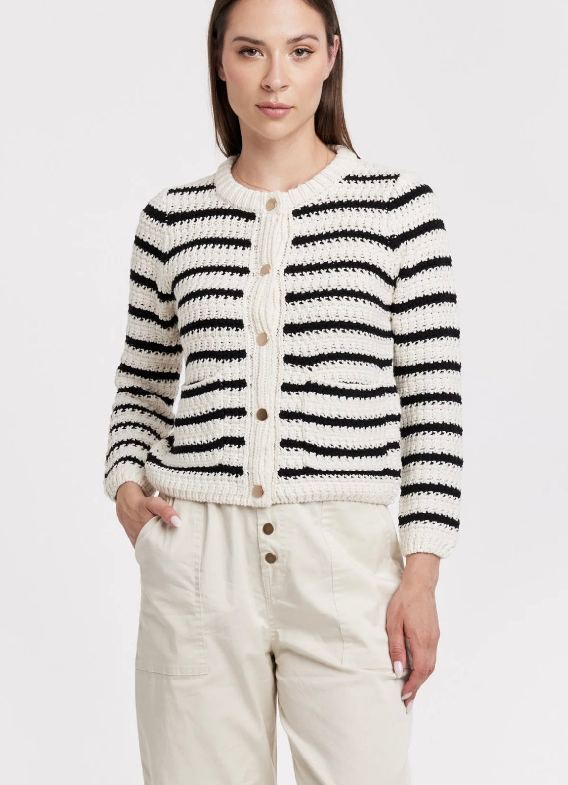 Trixie Button Front Sweater