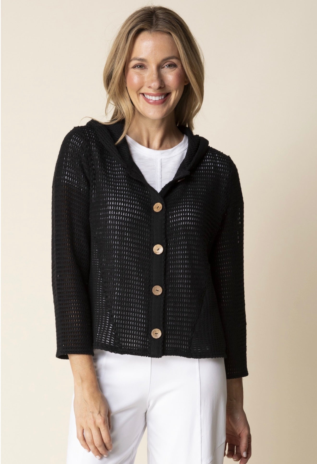 Summer Breeze Cardigan Black