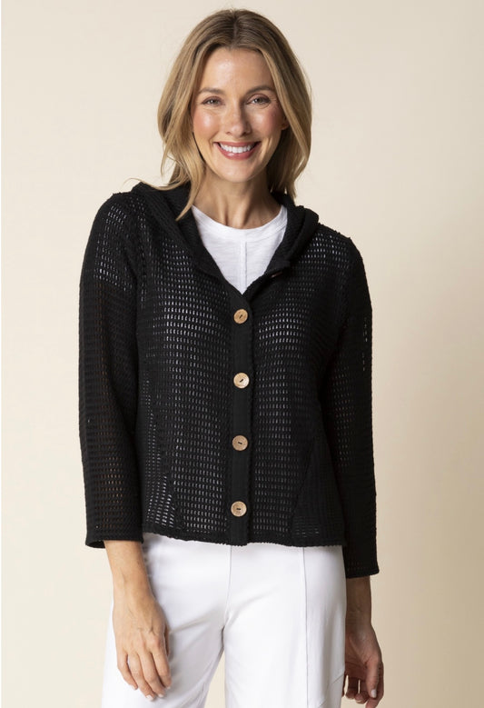 Summer Breeze Cardigan Black