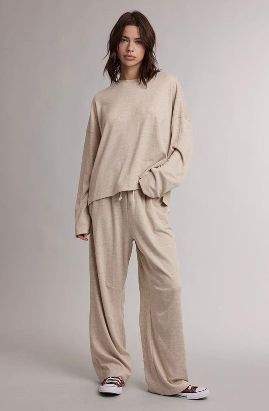 Tan + Cream Stripe Set