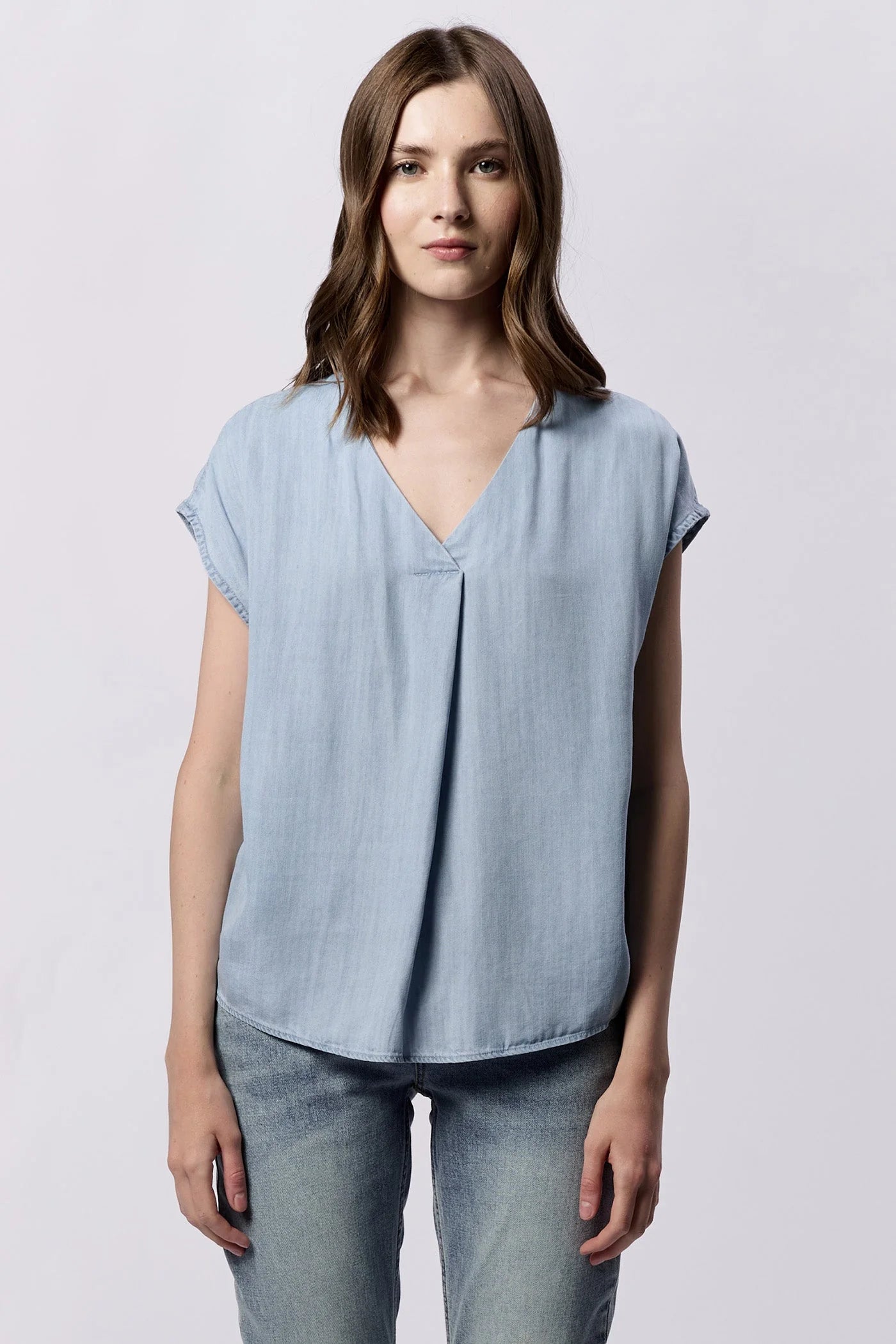 Kristen Carolina Denim Top