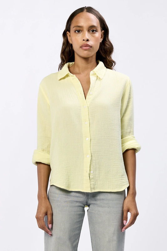 Yellow Gaia Button Up
