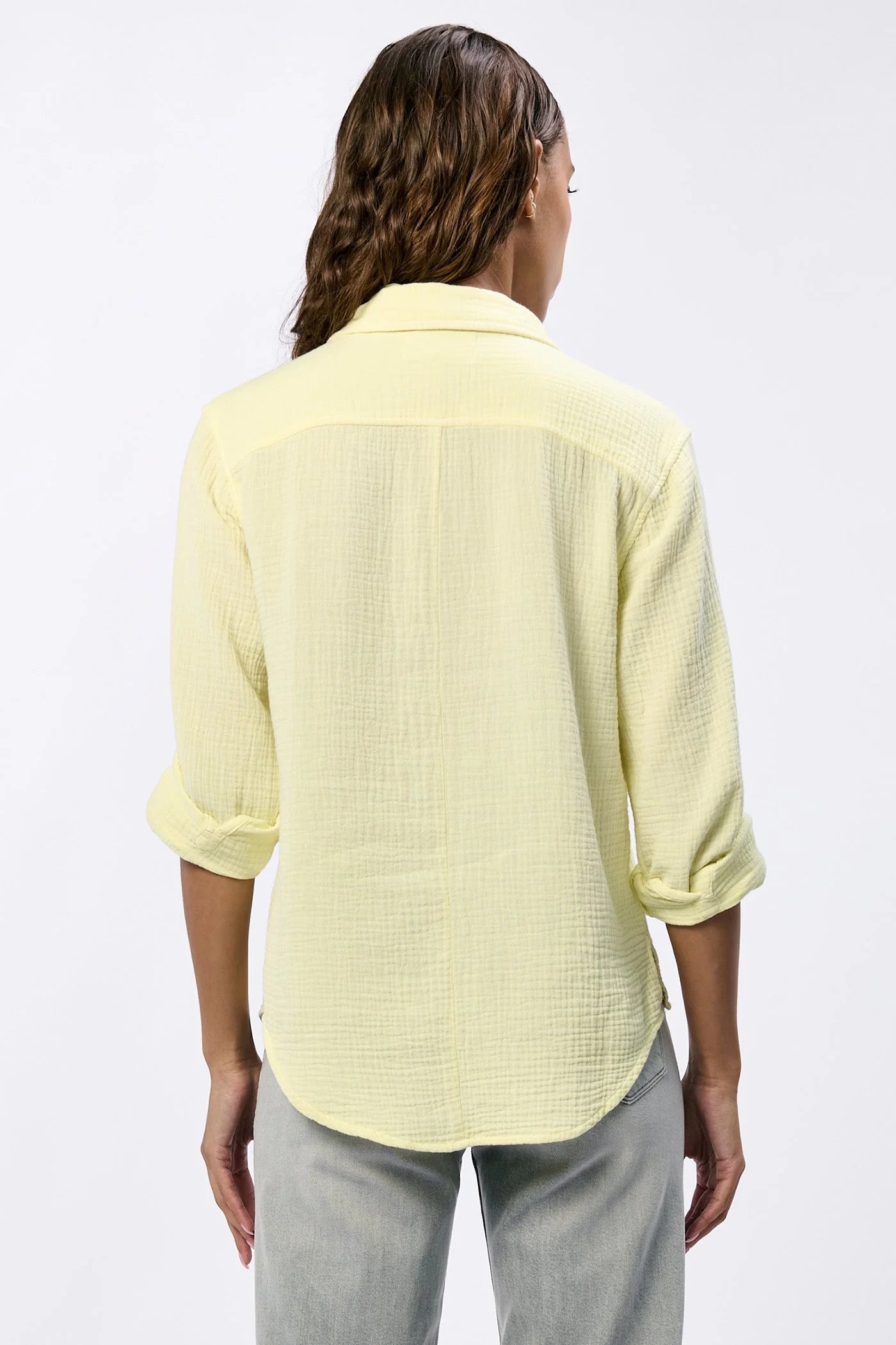 Yellow Gaia Button Up