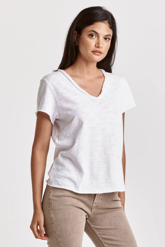 Vanya Short Sleeve T White