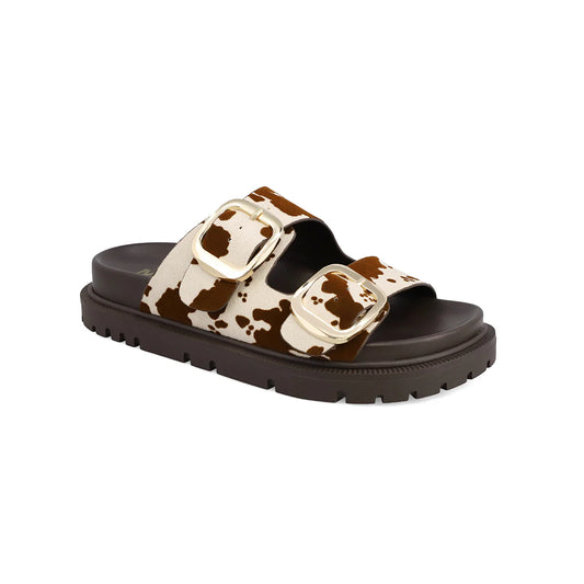 Gen Cow Print Sandal