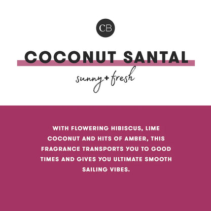 Coconut Santal Modern Marble Signature Candle 19 Ounce