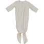 Taupe Stripe Ribbed Bamboo Knot Gown